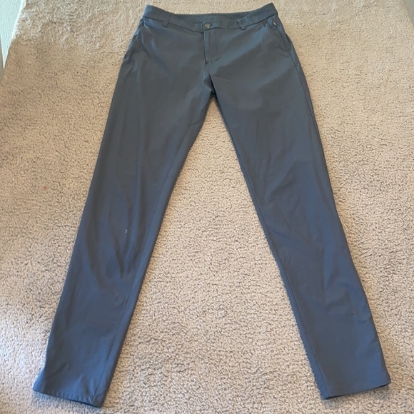 Lululemon Commission Pant Classic *Swift Cotton 35"size 32 color blue - Picture 2 of 8